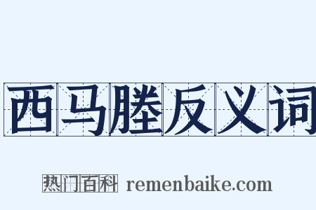 西马塍反义词是什么意思的图片